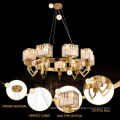 Nordic Led Pendant Light Indoor Decorative Hanging Lamp Large Crystal Luxury Chrystal Chandelier Lighting